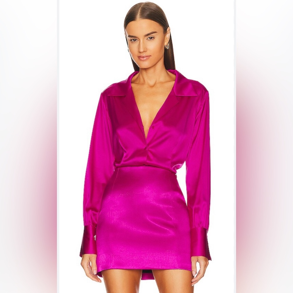 FRAME Fuchsia Skirt and blouse set
